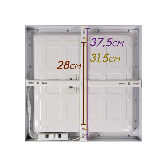 Painel Plafon Led 42w Sobrepor Quadrado 40x40cm St291