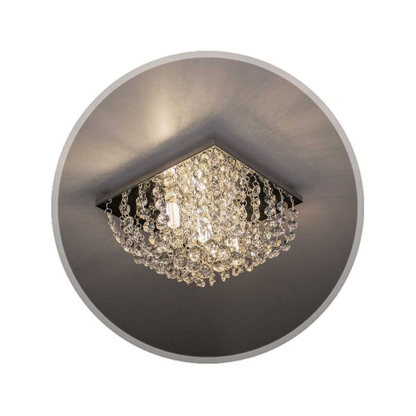 Lustre De Cristal K9 Legítimo Quadrado 20x20cm PLF-4530 St4530