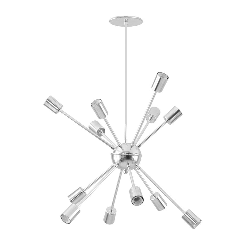 Pendente Sputnik Atom para 12 lâmpadas E27 Cromado PD-4965/12-CB ST598