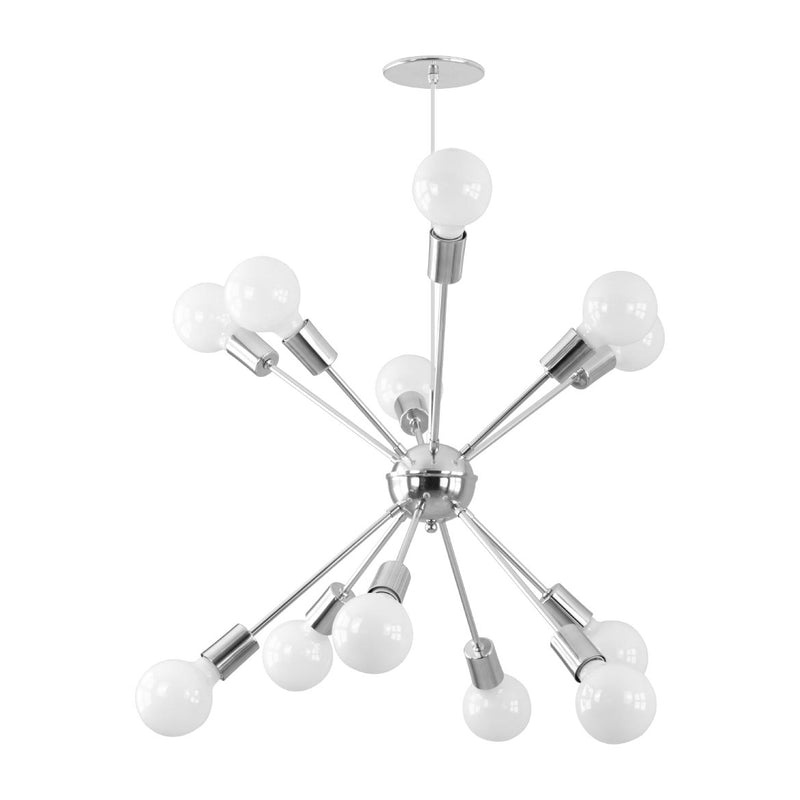 Pendente Sputnik Atom para 12 lâmpadas E27 Cromado PD-4965/12-CB ST598