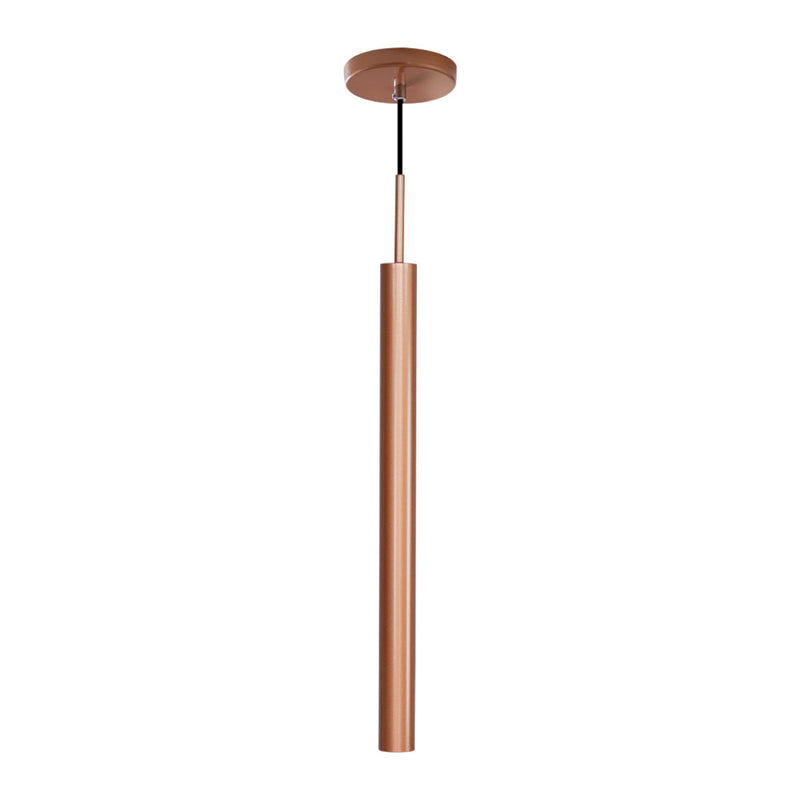 Pendente Tubo Cilindro Cobre New em Alumínio para LED MR11 ST642
