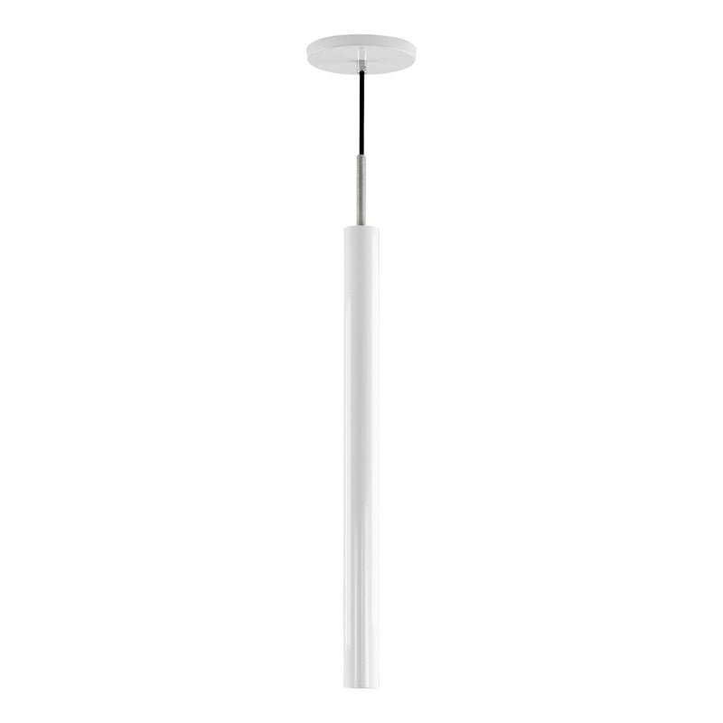 Pendente Tubo Cilindro Branco em Alumínio para LED MR11 ST642