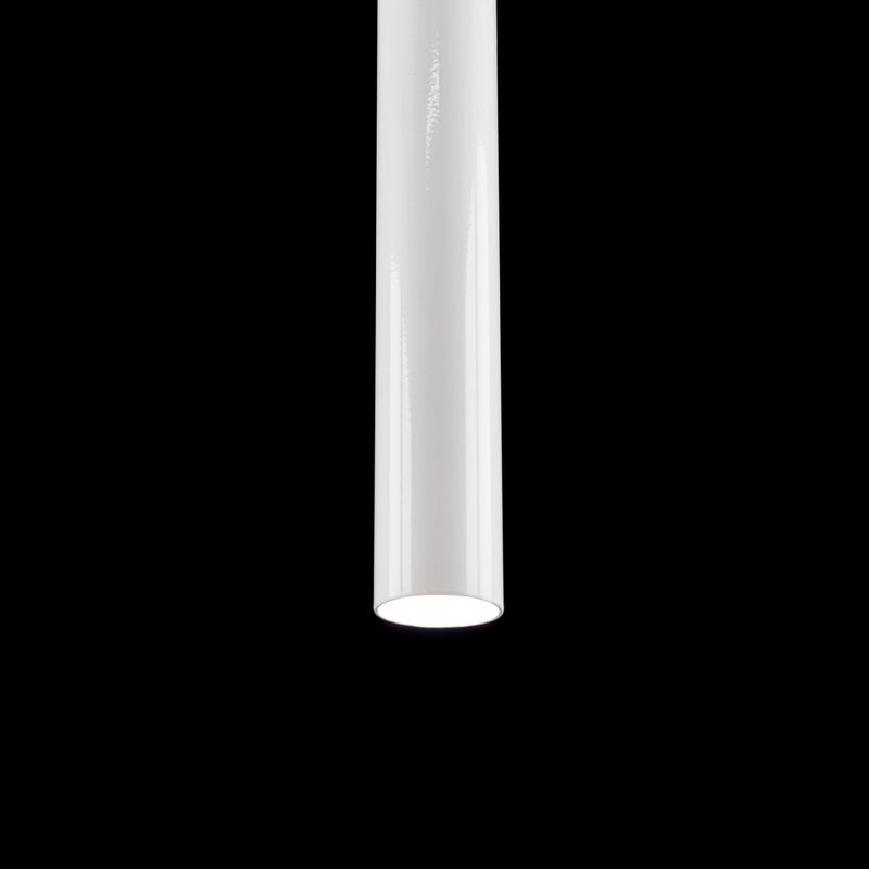 Pendente Tubo Cilindro Branco em Alumínio para LED MR11 ST642