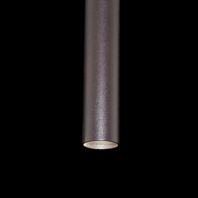 Pendente Tubo Cilindro Marrom em Alumínio para LED MR11 ST642