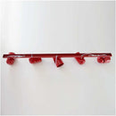 Trilho 1 Metro 5 Spots Orientável P/ Bulbo ou PAR20 Vermelho 3000/5 ST959-Starlumen-Starlumen