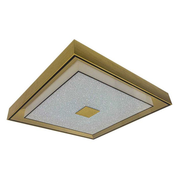 Plafon Zeus Ouro LED 26W 53cm Efeito Estrelado C/ Cristais SU30959-26W ST1749