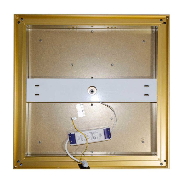 Plafon Zeus Ouro LED 26W 53cm Efeito Estrelado C/ Cristais SU30959-26W ST1749