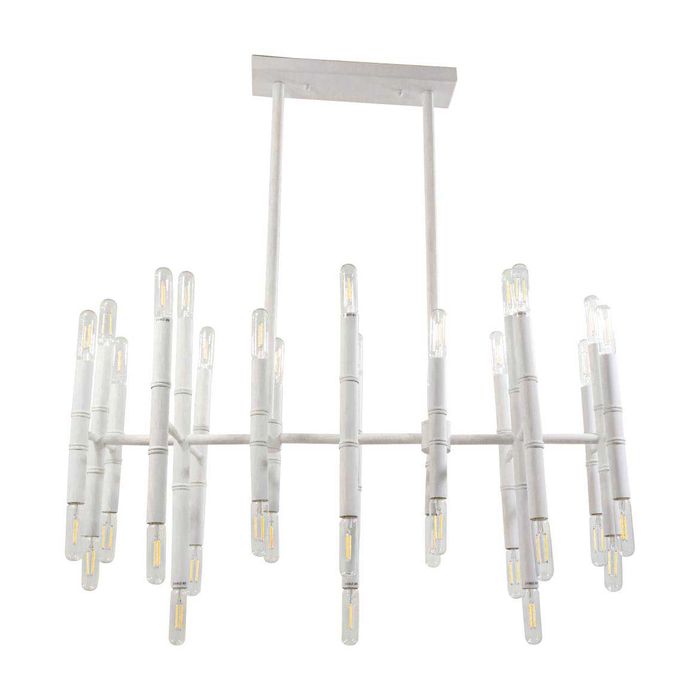 Lustre Pendente Blanc Starlux 80cm P/38 Lâmpadas E14 SW-10169C St1794