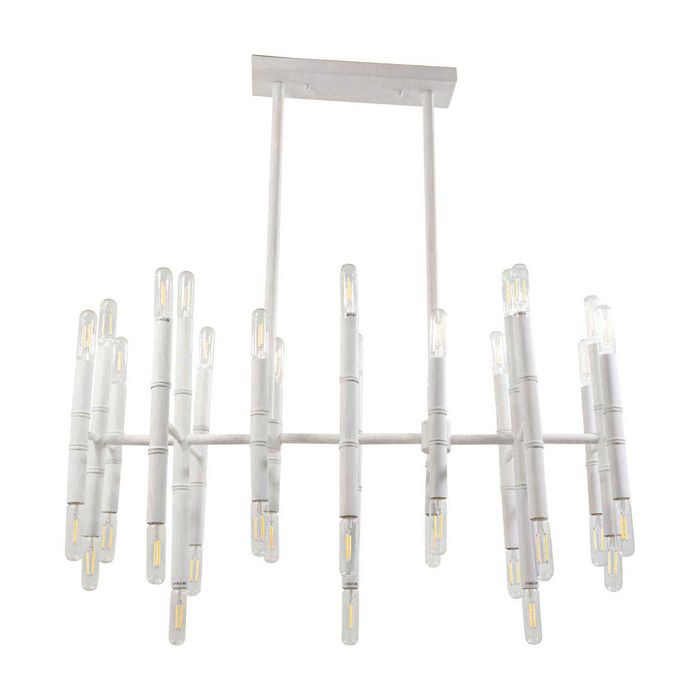 Lustre Pendente Blanc Starlux 80cm P/38 Lâmpadas E14 SW-10169C St1794