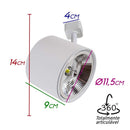 Spot Alumínio Titan P/ Trilho Eletrificado Starlux P/ Ar111 ZTL018-WH ST2301-Starlux-Starlumen