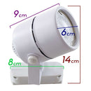 Spot Branco De Trilho Eletrificado Para Lâmpada Gu10 Mr16 DS2308 St621-Starlumen-