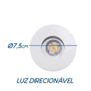 Spot Branco Redondo Embutir Gu10 P/ Mini Dicroica EB-1009 ST1828-Starlux-Starlumen