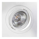 Spot Ecco Quadrado Rente Embutir Gu10 P/ Ar70 NS5701B St1842-Bella Iluminação-Starlumen