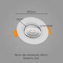 Spot Embutir Conecta ABS Branco para GU10 MR11 DL152MDW Bella ST2747-Bella Iluminação-Starlumen