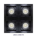 Spot Embutir Conecta ABS Preto para MR16 DL146DICB Bella ST2348-Bella Iluminação-Starlumen