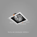 Spot Embutir Conecta ABS para AR111 BR/PT DL146AR111 Bella ST2364-Bella Iluminação-Starlumen