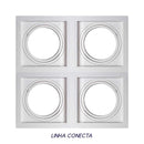 Spot Embutir Conecta ABS para AR111 Branco DL146AR111 Bella ST2364-Bella Iluminação-Starlumen