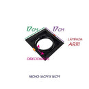 Spot Embutir Conecta ABS para AR111 Preto DL146AR111 Bella ST2364-Bella Iluminação-Starlumen