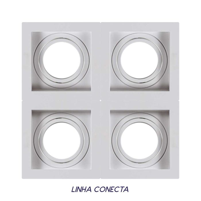 Spot Embutir Conecta ABS para AR70 Branco DL146AR70 Bella ST2341-Bella Iluminação-Starlumen