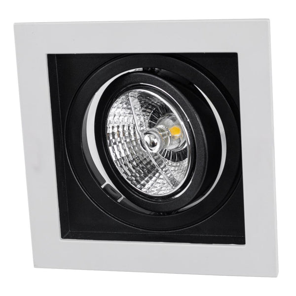 Spot Embutir Conecta ABS para AR70 Branco e Preto DL146AR70 Bella ST2341-Bella Iluminação-Starlumen