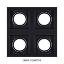 Spot Embutir Conecta ABS para AR70 Preto DL146AR70 Bella ST2341-Bella Iluminação-Starlumen