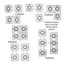 Spot Embutir Conecta ABS para AR70 Preto DL146AR70 Bella ST2341-Bella Iluminação-Starlumen