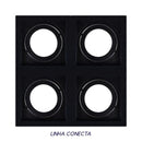 Spot Embutir Conecta ABS para E27 Preto DL146PAR30 Bella ST2340-Bella Iluminação-Starlumen