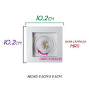 Spot Embutir Conecta ABS para MR11 Branco DL146MD Bella ST2365-Bella Iluminação-Starlumen