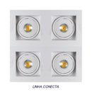 Spot Embutir Conecta ABS para MR11 Branco DL146MD Bella ST2365-Bella Iluminação-Starlumen