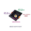 Spot Embutir Conecta ABS para MR11 Preto DL146MD Bella ST2365-Bella Iluminação-Starlumen