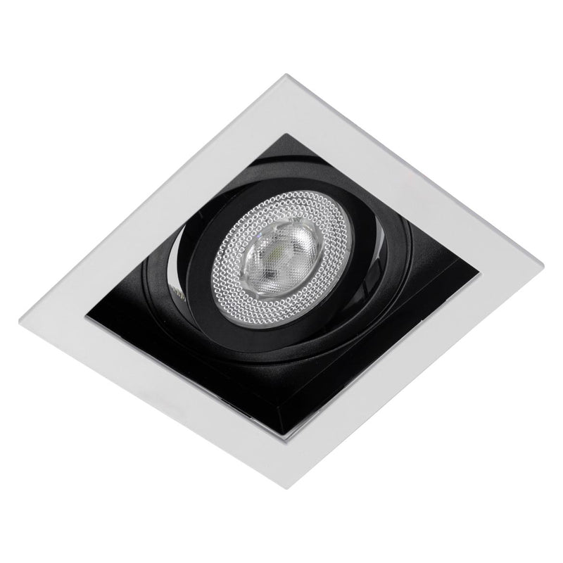 Spot Embutir Conecta ABS para PAR20 Branco e Preto DL146PAR20WB Bella ST2342-Bella Iluminação-Starlumen