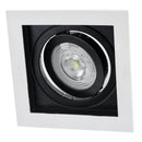 Spot Embutir Conecta ABS para PAR20 Branco e Preto DL146PAR20WB Bella ST2342-Bella Iluminação-Starlumen