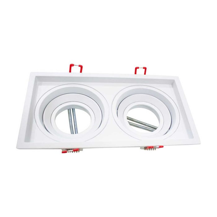 Spot Embutir Duplo Recuado Gu10 Mr16 Sistema Click IL4717 St441-Interlight-Starlumen