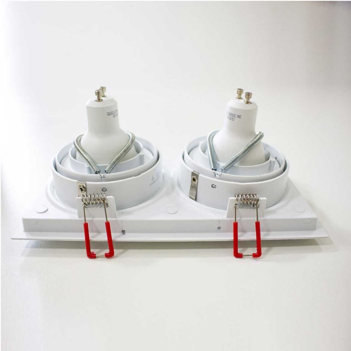 Spot Embutir Duplo Recuado Gu10 Mr16 Sistema Click IL4717 St441-Interlight-Starlumen