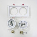 Spot Embutir Duplo Recuado Gu10 Mr16 Sistema Click IL4717 St441-Interlight-Starlumen