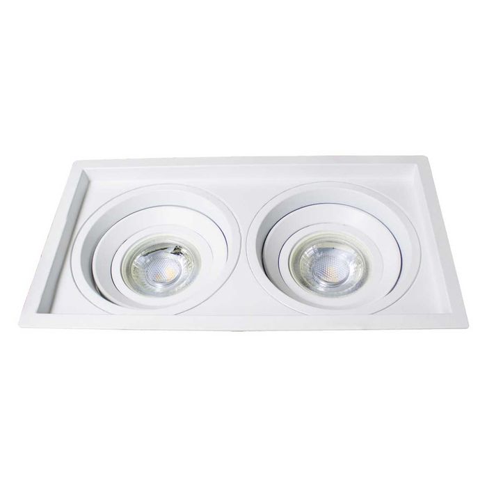 Spot Embutir Duplo Recuado Gu10 Mr16 Sistema Click IL4717 St441-Interlight-Starlumen