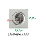Spot Embutir Quadrado Rente Pop Gu10 P/ Ar70 Bella DL063 St1834-Bella Iluminação-Starlumen