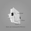 Spot Embutir Slim Frame Conecta Branco p/ PAR20 ou AR70 YA002W Bella ST2729-Bella Iluminação-Starlumen