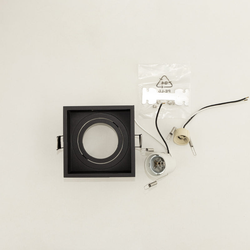 Spot Embutir Slim Frame Conecta Preto p/ PAR20 ou AR70 YA002B Bella ST2729-Bella Iluminação-Starlumen