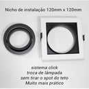 Spot Recuado Embutir Bella Conecta Branco com Preto Par20 E27 Ns7201P St712-Bella Iluminação-Starlumen