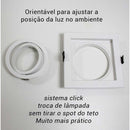 Spot Recuado Embutir Conecta Branco Gu10 Ar70 Ns7701B Bella St872-Bella Iluminação-Starlumen