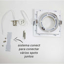 Spot Recuado Embutir Conecta Branco Gu10 Ar70 Ns7701B Bella St872-Bella Iluminação-Starlumen