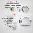 Spot Recuado Embutir Conecta Branco Gu10 Mr11 Ns7351B Bella St609-Bella Iluminação-Starlumen