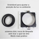 Spot Recuado Embutir Conecta Branco com Preto Gu10 Ar70 Ns7701P Bella St872-Bella Iluminação-Starlumen