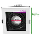 Spot Recuado Embutir Conecta Branco com Preto Gu10 Mr16 Ns7001P Bella St709-Bella Iluminação-Starlumen