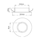 Spot Recuado Embutir Fundo Preto P/ AR111 1040 ST1821-Starlux-Starlumen