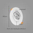 Spot Redondo Embutir Conecta ABS Branco p/AR70 DL152AR70B Bella ST2751-Bella Iluminação-Starlumen