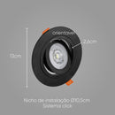 Spot Redondo Embutir Conecta ABS Preto para Par20 DL152PAR20B Bella ST2746-Bella Iluminação-Starlumen