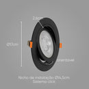 Spot Redondo Embutir Conecta ABS preto p/PAR30 DL152PAR30B Bella ST2745-Bella Iluminação-Starlumen