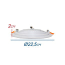 Spot Redondo Embutir Led Integrado 15w + 7w 2700k EB-003WM St1829-Starlux-Starlumen